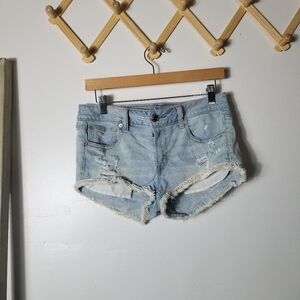 AMERICAN EAGLE SHORTIE STRETCH SHORTS SIZE 8